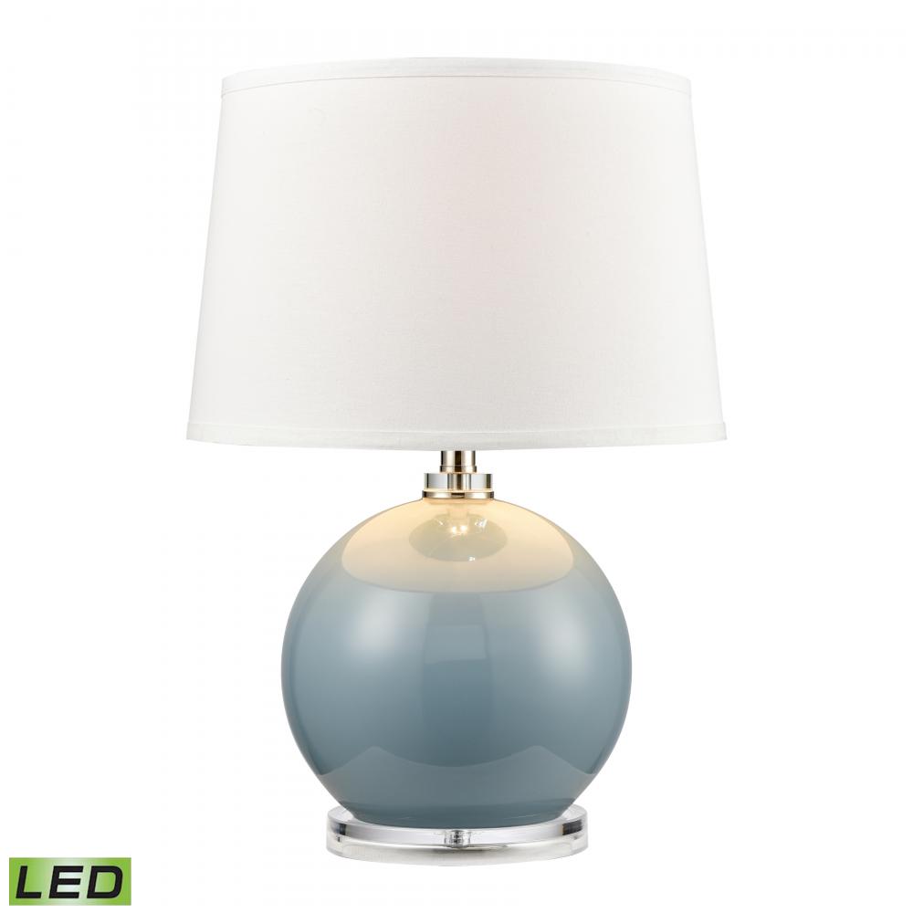Culland 22'' High 1-Light Table Lamp - Blue - Includes LED Bulb