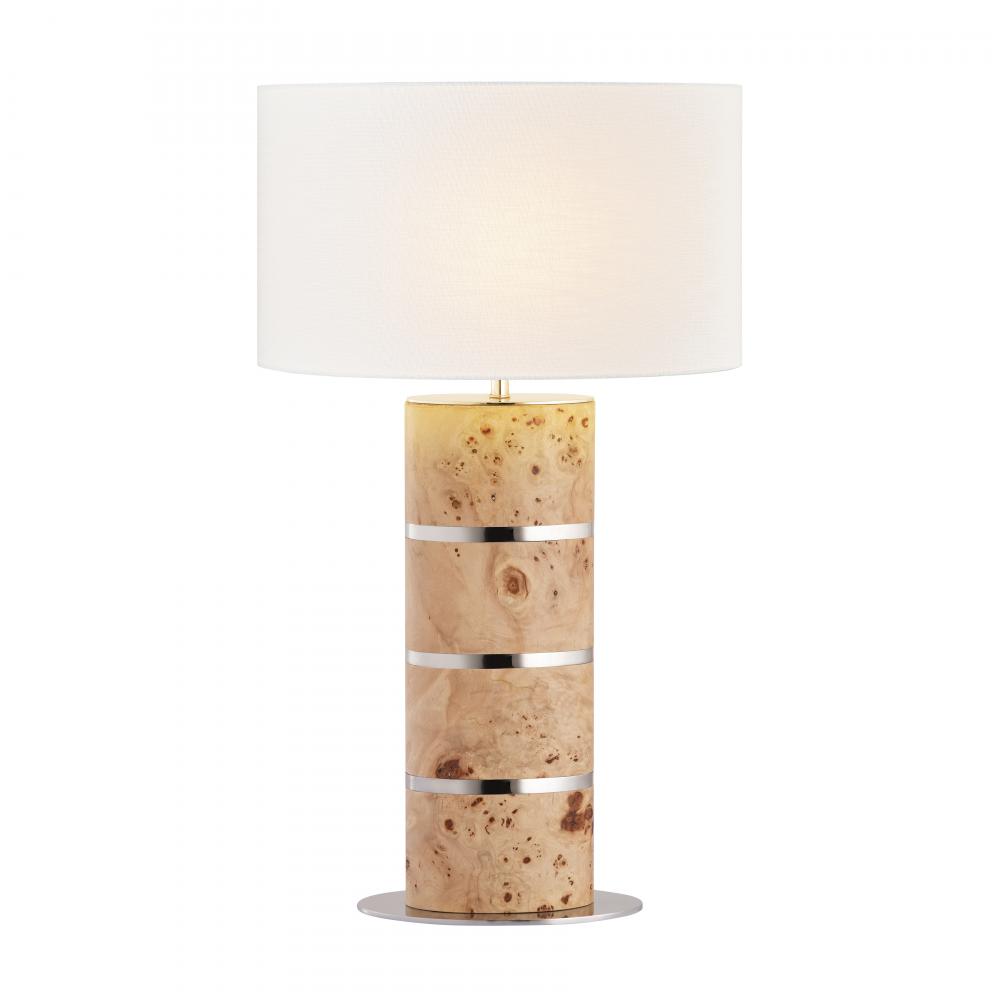 Cahill 28'' High 1-Light Table Lamp - Natural Burl