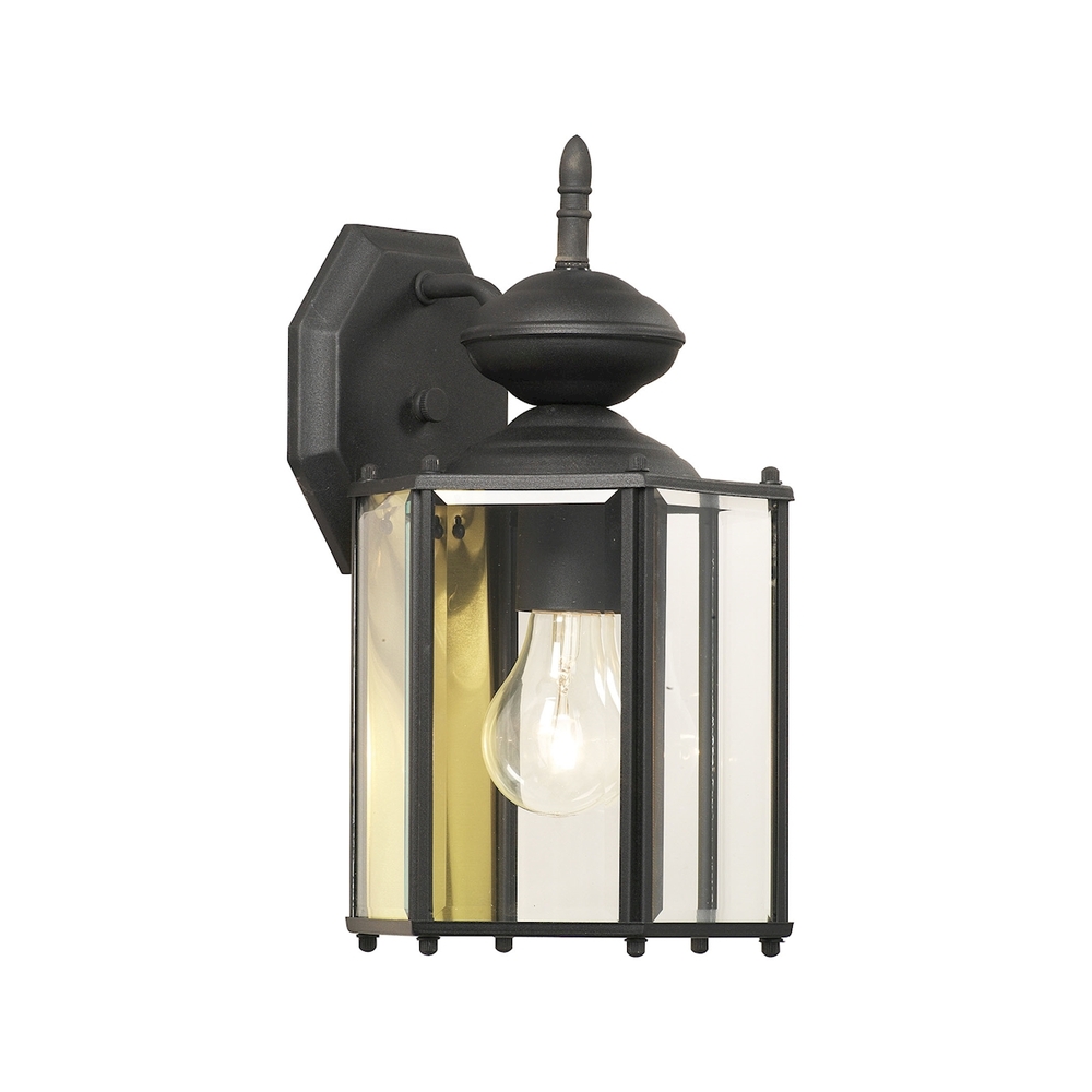 Thomas - Brentwood 13.25'' High 1-Light Outdoor Sconce - Black