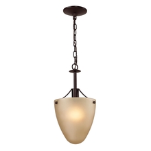 ELK Home 1301CS/10 - Thomas - Jackson 1-Light Convertible in Oil Rubbed Bronze with Light Amber Glass