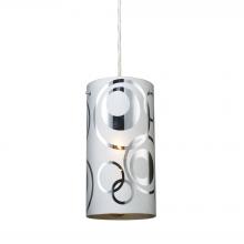 ELK Home 31076/1 - Chromia 1-Light Mini Pendant in Polished Chrome with Cylinder Shade