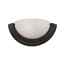 ELK Home 5151WS/10 - Thomas - 1-Light Wall Sconce in OILED RUBBED BRONZE with White Glass