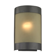 ELK Home 5181WS/10 - Thomas - 1-Light Wall Sconce in Oil Rubbed Bronze with Light Amber Glass