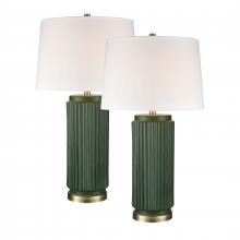 ELK Home S0019-10295/S2 - Knox 30'' High 1-Light Table Lamp - Set of 2 Dark Green