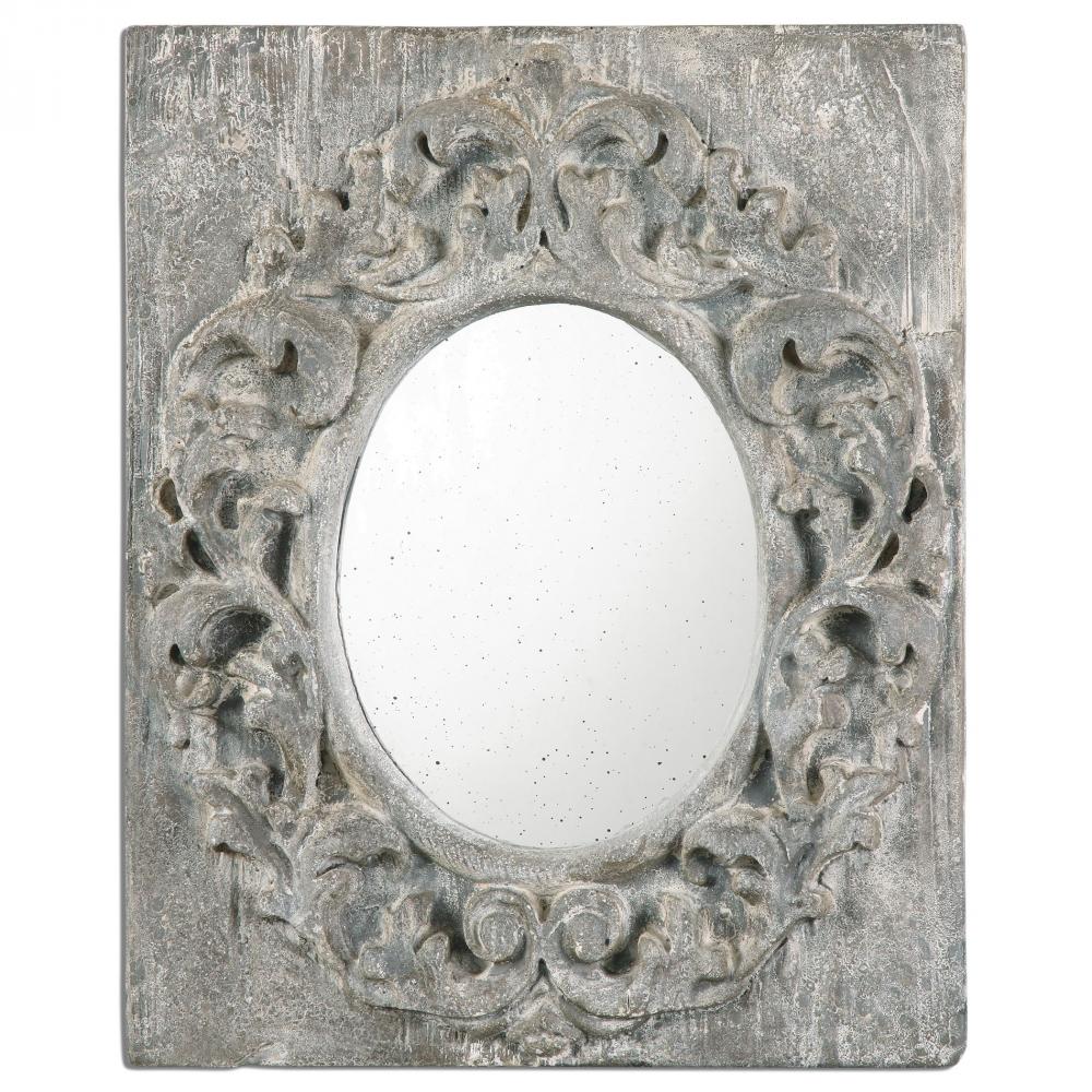 Uttermost Valmorea Aged Gray Mirror