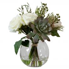 Uttermost 60182 - Uttermost Belmonte Floral Bouquet & Vase