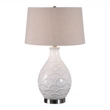 Uttermost 27534-1 - Uttermost Camellia Glossed White Table Lamp