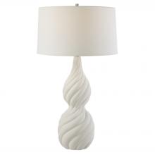 Uttermost 30240 - Uttermost Twisted Swirl White Table Lamp